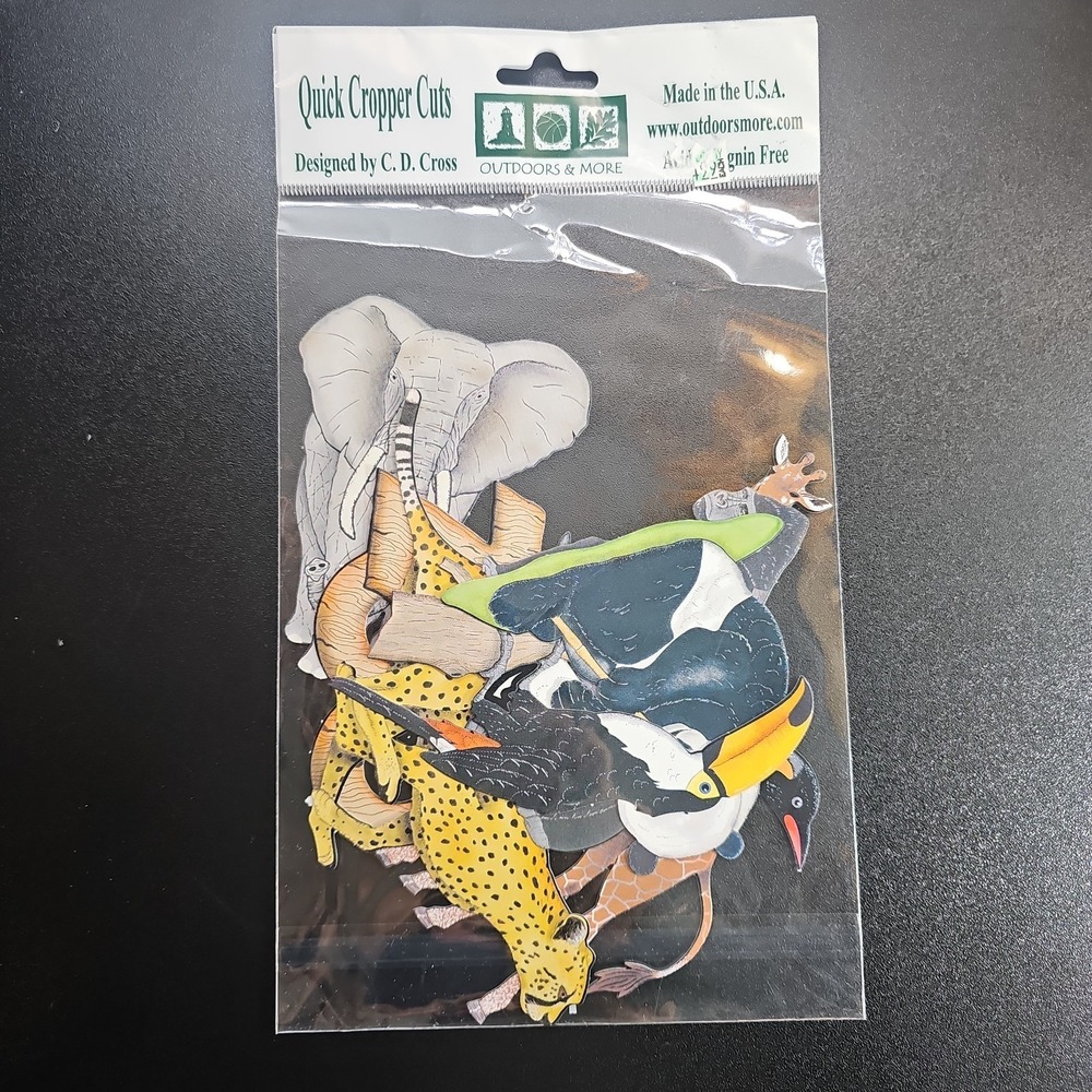 Quick Cropper Cuts Zoo Elephant Tucan Die Cuts‎ Multicolor USA